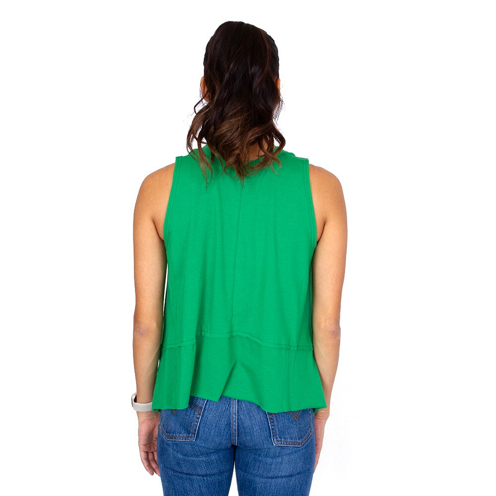 Ducks Spirit, Zoozatz, Green, Crop Top, Cotton Blend, Women, Script, Flowy style, Tank, 927971